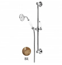 Душевой гарнитур бронза, ручки белые Cezares Golf GOLF-SD-02-Bi