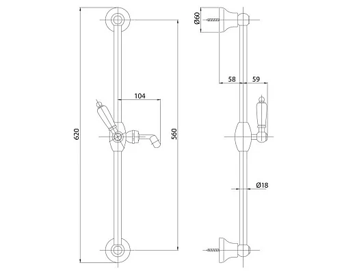 Приобрести Душевой гарнитур золото 24 карат, ручки белые Cezares Golf GOLF-SD-03/24-Bi в магазине сантехники Santeh-Crystal.ru