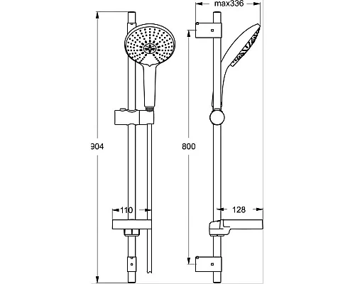 Приобрести Душевой гарнитур Ideal Standard IdealRain Soft XL3 B9434AA в магазине сантехники Santeh-Crystal.ru