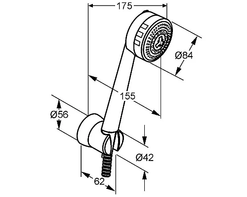 Заказать Душевой набор Kludi Zenta 2S 607500500 в магазине сантехники Santeh-Crystal.ru