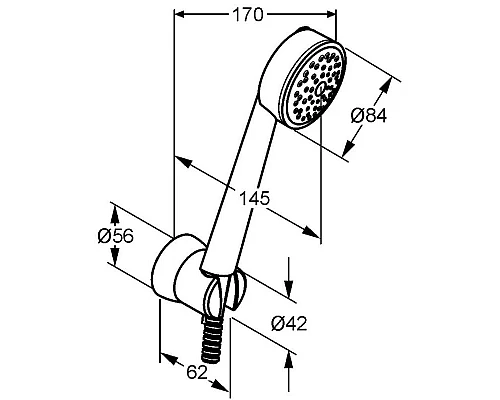 Приобрести Душевой набор Kludi Zenta 1S 606500500 в магазине сантехники Santeh-Crystal.ru