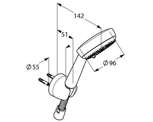 Купить Душевой набор Kludi Logo 3S 680300500 в магазине сантехники Santeh-Crystal.ru