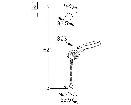 Купить Душевой гарнитур Kludi A-QA 3S 6573005-00 в магазине сантехники Santeh-Crystal.ru