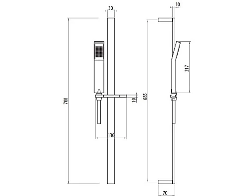 Заказать Душевой гарнитур Gattoni PD SLRT11cr в магазине сантехники Santeh-Crystal.ru