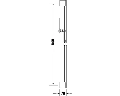 Купить Душевая штанга 90 см Duravit UV0600002000 в магазине сантехники Santeh-Crystal.ru