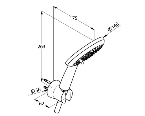 Приобрести Душевой набор Kludi Freshline 3S 6795091-00 в магазине сантехники Santeh-Crystal.ru