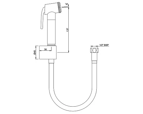 Заказать Гигиенический набор Jaquar ALD-CHR-565 в магазине сантехники Santeh-Crystal.ru