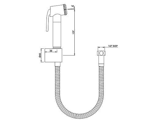 Заказать Гигиенический набор Jaquar ALD-CHR-573 в магазине сантехники Santeh-Crystal.ru