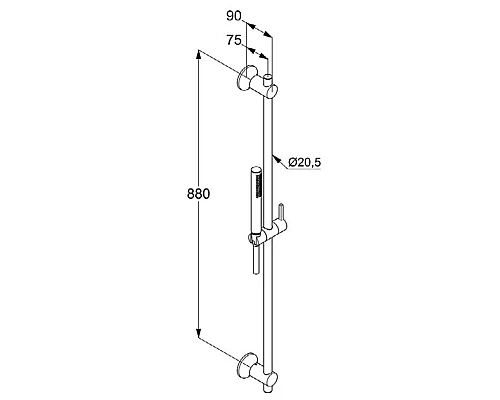 Приобрести Душевой гарнитур Kludi Nova Fonte Deco 2084005-35 в магазине сантехники Santeh-Crystal.ru
