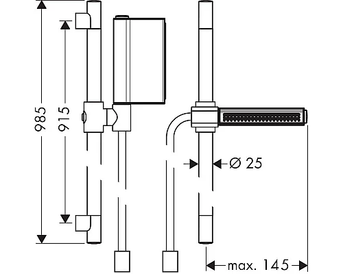 Заказать Душевой гарнитур Axor One 45722000 в магазине сантехники Santeh-Crystal.ru