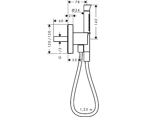 Заказать Душевой набор Axor Starck Organic 12232000 в магазине сантехники Santeh-Crystal.ru
