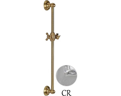 Приобрести Душевая штанга 65 см Migliore Retro ML.RIC-31.756.CR в магазине сантехники Santeh-Crystal.ru