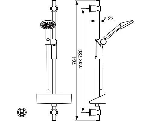 Заказать Душевой гарнитур Oras Optima 2796 в магазине сантехники Santeh-Crystal.ru