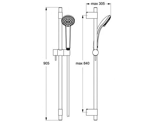 Заказать Душевой гарнитур Ideal Standard IdealRain Pro B9832AA в магазине сантехники Santeh-Crystal.ru