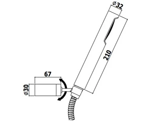 Купить Душевой набор Paffoni Birillo ZDUP036HG в магазине сантехники Santeh-Crystal.ru