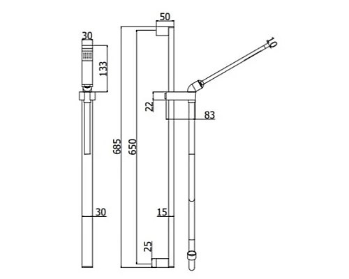 Приобрести Душевой гарнитур Paffoni Level ZSAL079CR в магазине сантехники Santeh-Crystal.ru