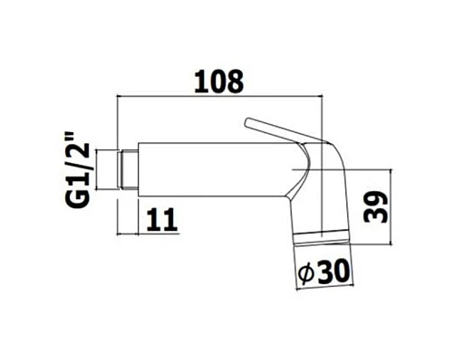 Приобрести Гигиенический набор Paffoni Minorca ZDUP099CRAG в магазине сантехники Santeh-Crystal.ru