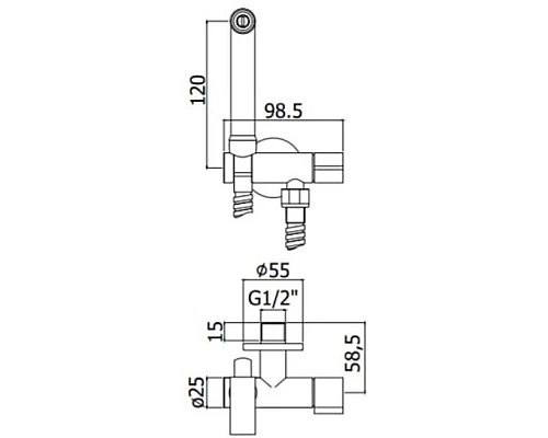 Приобрести Гигиенический набор Paffoni Tweet Round ZDUP109CR в магазине сантехники Santeh-Crystal.ru