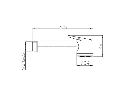 Приобрести Гигиеническая лейка Bossini Paloma B00442.030 в магазине сантехники Santeh-Crystal.ru