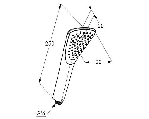 Приобрести Душевая лейка Kludi Fizz 1S 6760039-00 в магазине сантехники Santeh-Crystal.ru