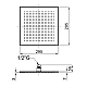 Приобрести Верхний душ 295 мм Noken Neptune Slim Square N192579916 в магазине сантехники Santeh-Crystal.ru