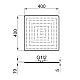 Заказать Верхний душ 400 мм Noken NK Logic Square N199999804 в магазине сантехники Santeh-Crystal.ru