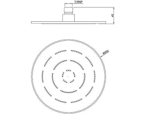 Заказать Верхний душ 200 мм Jaquar Maze OHS-CHR-1613 в магазине сантехники Santeh-Crystal.ru