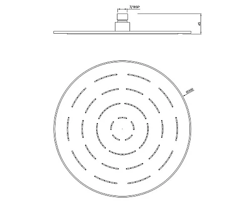 Приобрести Верхний душ 300 мм Jaquar Maze OHS-CHR-1633 в магазине сантехники Santeh-Crystal.ru