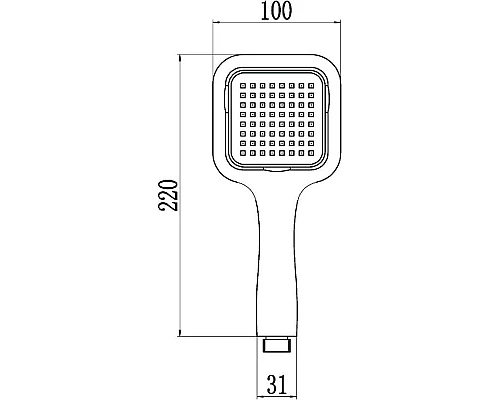 Приобрести Душевая лейка 100 мм Savol S-0P1017 в магазине сантехники Santeh-Crystal.ru