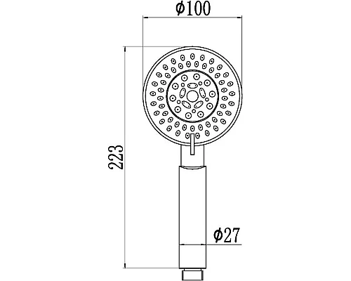 Приобрести Душевая лейка 100 мм Savol S-OPA003 в магазине сантехники Santeh-Crystal.ru