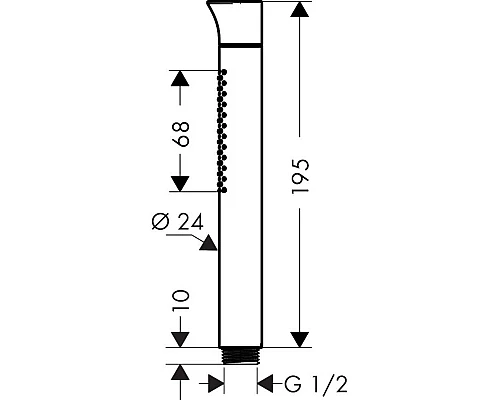 Купить Душевая лейка Axor Starck Organic 12680000 в магазине сантехники Santeh-Crystal.ru