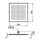 Приобрести Верхний душ 295 мм Noken Neptune Slim Square N186490097 в магазине сантехники Santeh-Crystal.ru
