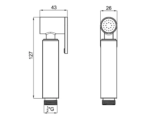 Купить Гигиеничесий душ Noken Round N200000054 в магазине сантехники Santeh-Crystal.ru