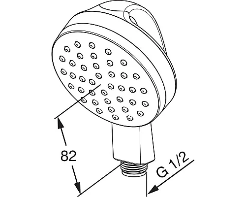 Приобрести Душевая лейка 100 мм Oras Medipro Flex 242055 в магазине сантехники Santeh-Crystal.ru