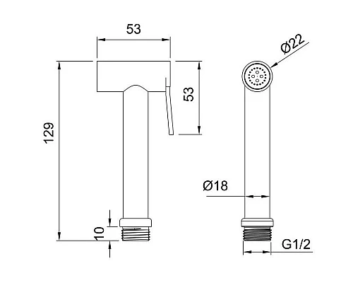 Купить Гигиенический душ Allen Brau Priority 5.31028-00 в магазине сантехники Santeh-Crystal.ru