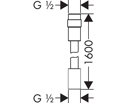 Купить Душевой шланг 160 см Axor 28128000 в магазине сантехники Santeh-Crystal.ru