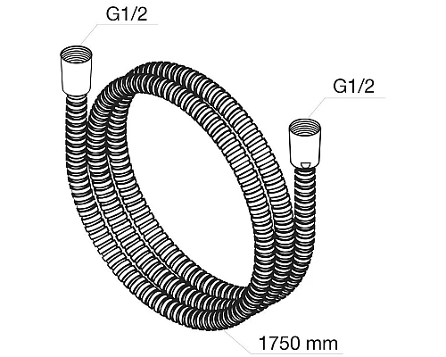Купить Душевой шланг 175 см Damixa 760400264 в магазине сантехники Santeh-Crystal.ru