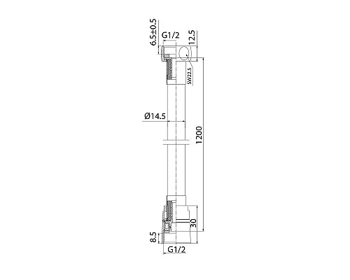 Заказать Душевой шланг 120 см IDDIS Optima Home A50711 1.2 в магазине сантехники Santeh-Crystal.ru