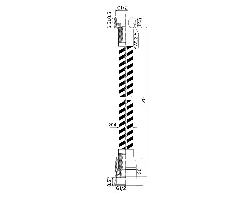 Приобрести Душевой шланг 120 см IDDIS Optima Home OPH12WLi19 в магазине сантехники Santeh-Crystal.ru