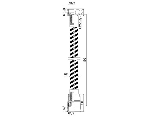 Заказать Душевой шланг 150 см IDDIS Optima Home OPH15WLi19 в магазине сантехники Santeh-Crystal.ru