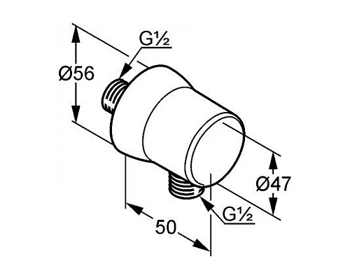 Заказать Подключение для душевого шланга Kludi Balance 520610500 в магазине сантехники Santeh-Crystal.ru