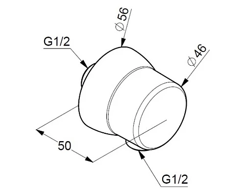 Приобрести Подключение для душевого шланга Kludi Sirena 6306039-00 в магазине сантехники Santeh-Crystal.ru