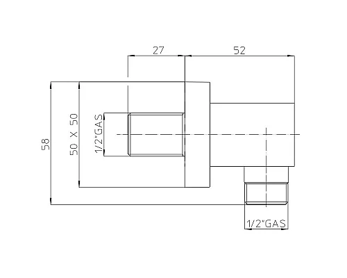 Приобрести Подключение для душевого шланга Bossini V00240.030 в магазине сантехники Santeh-Crystal.ru