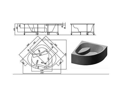 Заказать Панель фронтальная Kolpa San Swan 160 (1W17) 535130 в магазине сантехники Santeh-Crystal.ru