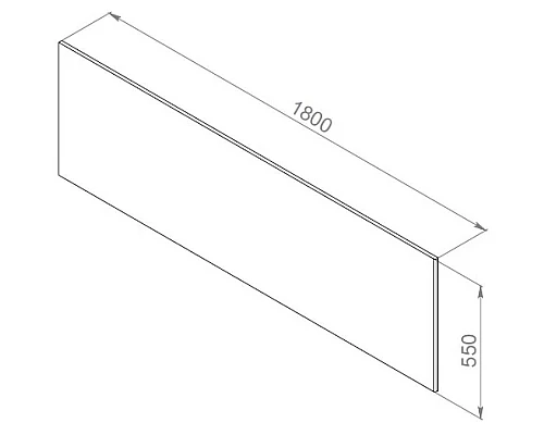 Приобрести Фронтальная панель 180 см Am.Pm Inspire 2.0 W52A-180-080W-P в магазине сантехники Santeh-Crystal.ru