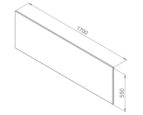 Купить Фронтальная панель 170 см Am.Pm Inspire 2.0 W52A-170-075W-P в магазине сантехники Santeh-Crystal.ru