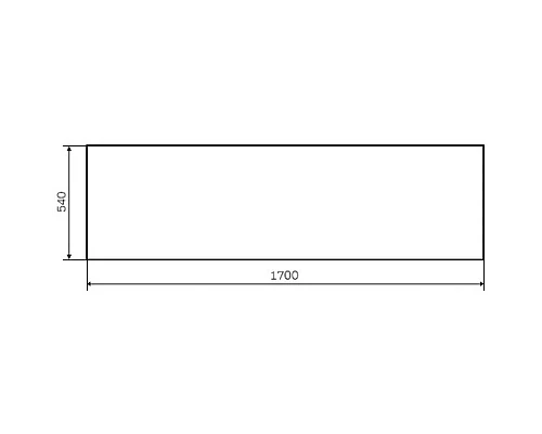 Купить Фронтальная панель 170 см Am.Pm Gem W90A-170-070B-P в магазине сантехники Santeh-Crystal.ru