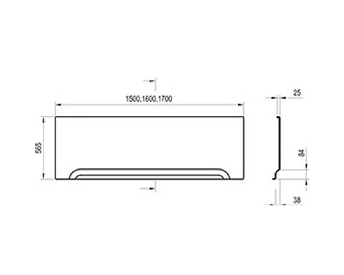 Купить Панель передняя U 160 Ravak CZ001S0A00 в магазине сантехники Santeh-Crystal.ru