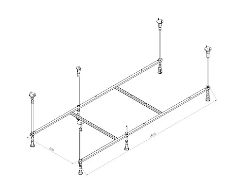 Приобрести Каркас для ванны 170х70 Am.Pm Func W84A-170-070W-R в магазине сантехники Santeh-Crystal.ru