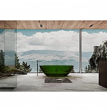 Ванна из полиэфирной смолы 180х85 см Abber Kristall AT9702Emerald